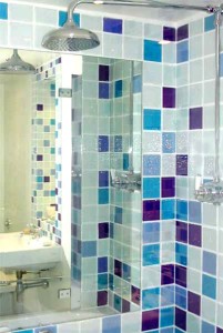colorful bathroom tiles