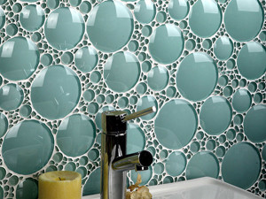 modern bathroom glass splash back design